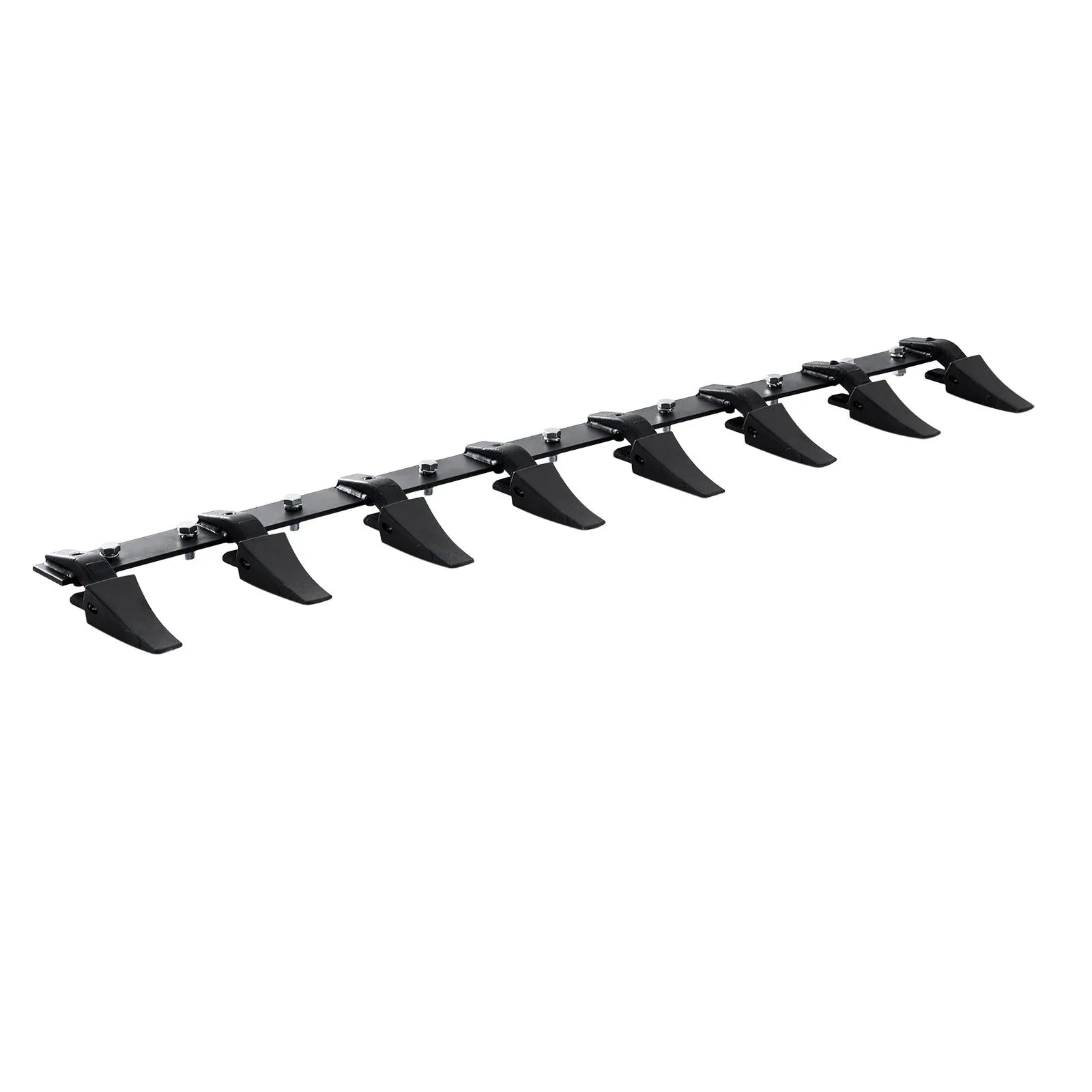 VEVOR Bucket Tooth Bar, 66'', Heavy Duty Tractor Bucket 8 Teeth Bar for Loader Tractor Skidsteer, 4560 lbs Load-Bearing Capacity Bolt On Design, for Efficient Soil Excavation and Bucket Protection