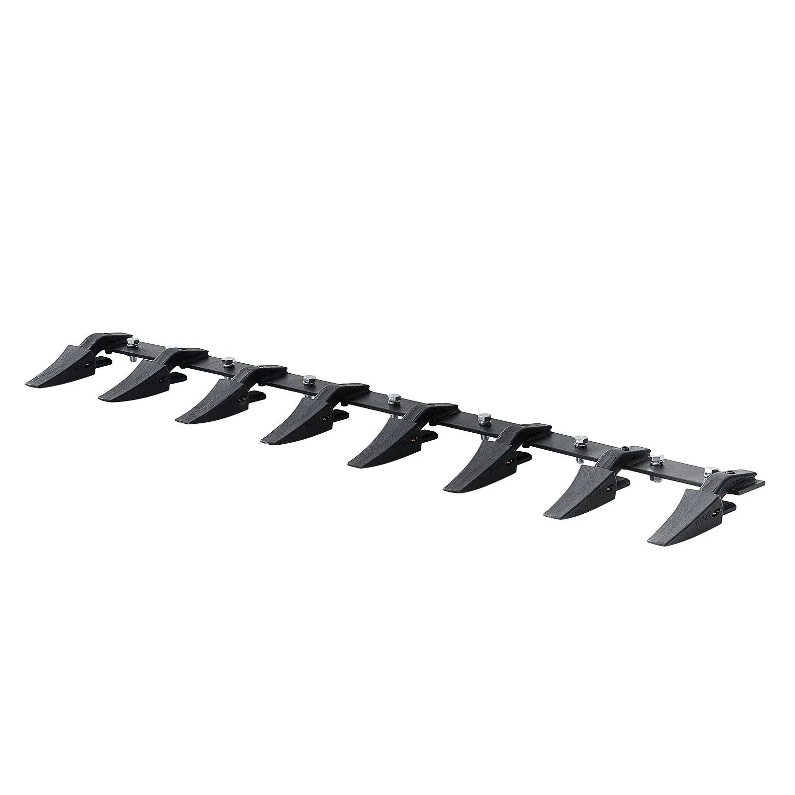 VEVOR Bucket Tooth Bar, 66'', Heavy Duty Tractor Bucket 8 Teeth Bar for Loader Tractor Skidsteer, 4560 lbs Load-Bearing Capacity Bolt On Design, for Efficient Soil Excavation and Bucket Protection