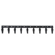 VEVOR Bucket Tooth Bar, 72'', Heavy Duty Tractor Bucket 9 Teeth Bar for Loader Tractor Skidsteer, 4560 lbs Load-Bearing Capacity Bolt On Design, for Efficient Soil Excavation and Bucket Protection