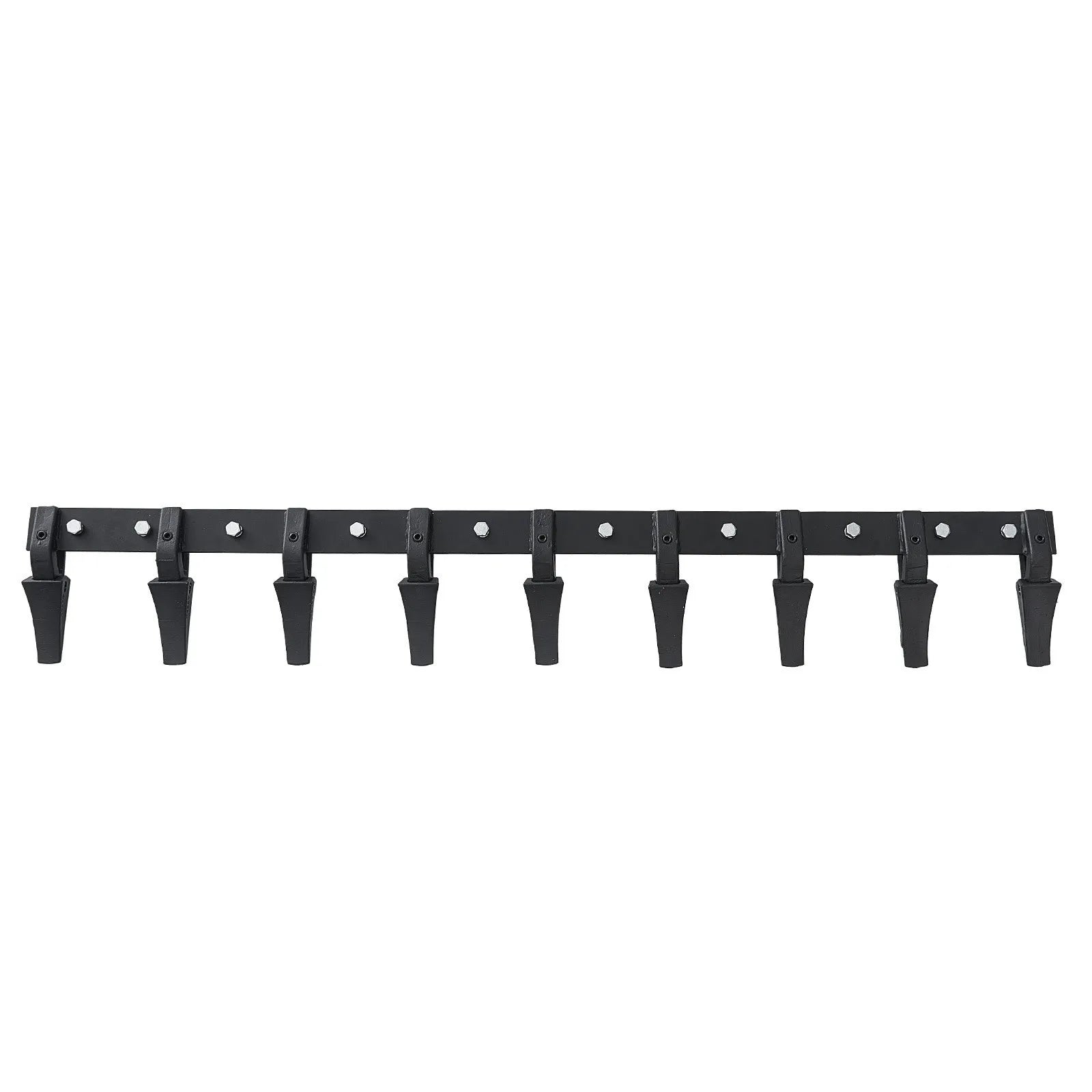 VEVOR Bucket Tooth Bar, 72'', Heavy Duty Tractor Bucket 9 Teeth Bar for Loader Tractor Skidsteer, 4560 lbs Load-Bearing Capacity Bolt On Design, for Efficient Soil Excavation and Bucket Protection