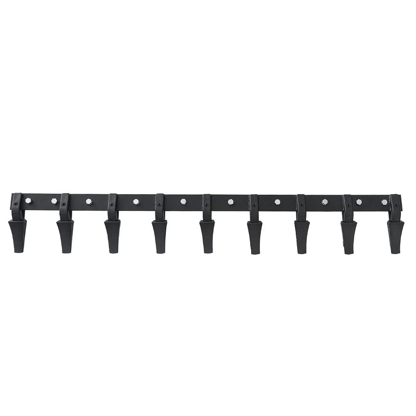 VEVOR Bucket Tooth Bar, 72'', Heavy Duty Tractor Bucket 9 Teeth Bar for Loader Tractor Skidsteer, 4560 lbs Load-Bearing Capacity Bolt On Design, for Efficient Soil Excavation and Bucket Protection