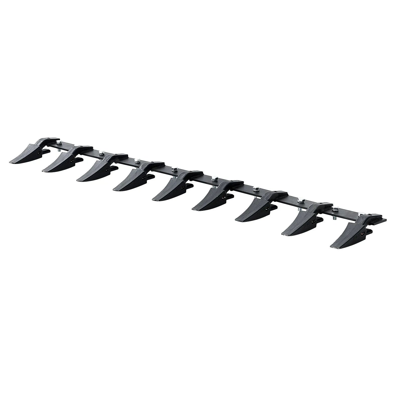 VEVOR Bucket Tooth Bar, 72'', Heavy Duty Tractor Bucket 9 Teeth Bar for Loader Tractor Skidsteer, 4560 lbs Load-Bearing Capacity Bolt On Design, for Efficient Soil Excavation and Bucket Protection