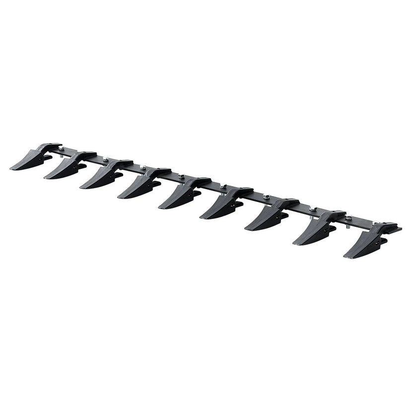 VEVOR Bucket Tooth Bar, 72'', Heavy Duty Tractor Bucket 9 Teeth Bar for Loader Tractor Skidsteer, 4560 lbs Load-Bearing Capacity Bolt On Design, for Efficient Soil Excavation and Bucket Protection