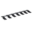 VEVOR Bucket Tooth Bar, 53'', Heavy Duty Tractor Bucket Teeth Bar for Sub-Compact Tractor Loader, 4560 lbs Load-Bearing Capacity, Fits Bucket Cutting Edges Sized 1/2