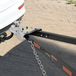 VEVOR Tow Bar, 5500 lbs Towing Capacity with Chains, Powder-Coating Alloy Steel Bumper-Mounted Universal Towing Bar, Coupler Fits 2-Inch Ball Hitch, 39.4-Inch Opening Width, for RV Car Trailer Truck