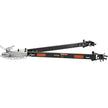 VEVOR Tow Bar, 5500 lbs Towing Capacity with Chains, Powder-Coating Alloy Steel Bumper-Mounted Universal Towing Bar, Coupler Fits 2-Inch Ball Hitch, 39.4-Inch Opening Width, for RV Car Trailer Truck