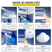 Commercial Ice Shaver Ice Shaving Machine, with Hopper, Electric Snow Cone Maker