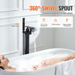 VEVOR Freestanding Bathtub Faucet, Floor Mount, Freestanding Tub Filler, Shower Mixer Taps, Two Water Modes, 360° Swivel Spout, for Bathing & Showering Pet Bathing Cleaning Drains Toilet Flushing
