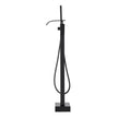VEVOR Freestanding Bathtub Faucet, Floor Mount, Freestanding Tub Filler, Shower Mixer Taps, Two Water Modes, 360° Swivel Spout, for Bathing & Showering Pet Bathing Cleaning Drains Toilet Flushing