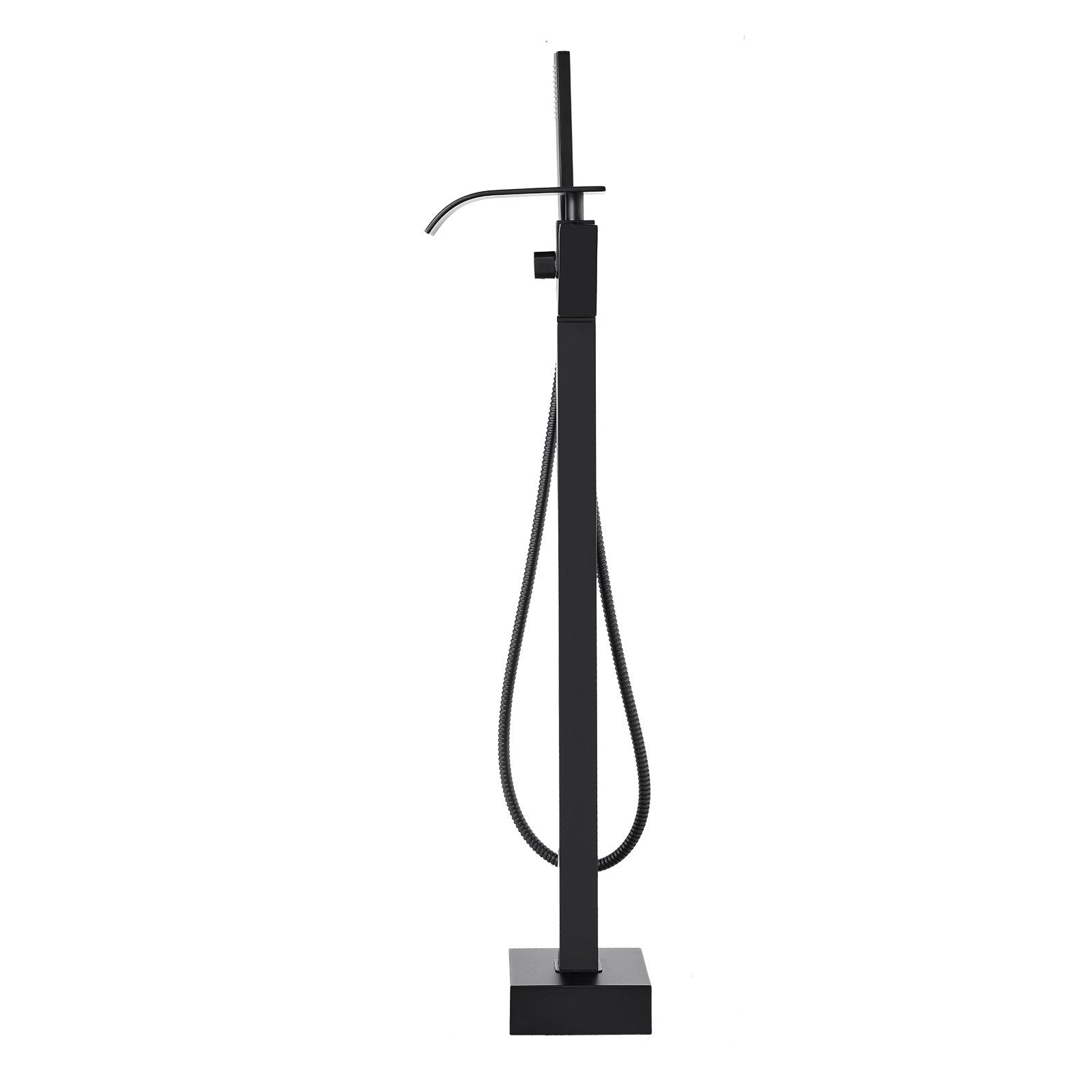 VEVOR Freestanding Bathtub Faucet, Floor Mount, Freestanding Tub Filler, Shower Mixer Taps, Two Water Modes, 360° Swivel Spout, for Bathing & Showering Pet Bathing Cleaning Drains Toilet Flushing