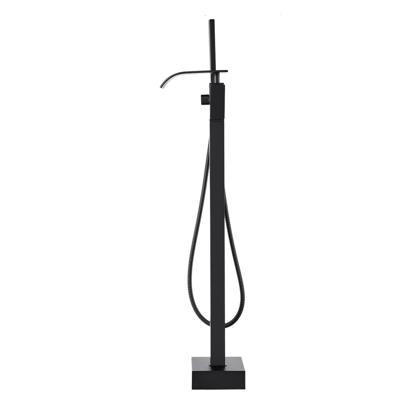 VEVOR Freestanding Bathtub Faucet, Floor Mount, Freestanding Tub Filler, Shower Mixer Taps, Two Water Modes, 360° Swivel Spout, for Bathing & Showering Pet Bathing Cleaning Drains Toilet Flushing