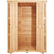 VEVOR Outdoor Wooden Storage Shed Waterproof Garden Tool Shed 58x78 inch