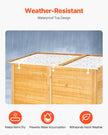 VEVOR Outdoor Wooden Storage Shed Waterproof Garden Tool Shed 55x67.5 inch