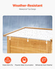 VEVOR Outdoor Wooden Storage Shed Waterproof Garden Tool Shed 31.5x63.8 inch