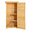 VEVOR Outdoor Wooden Storage Shed Waterproof Garden Tool Shed 31.5x63.8 inch