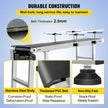 VEVOR Belt Conveyor Length 47-Inch, PVC Conveyor Belt Width 7.8-Inch, Motorized Conveyor Industrial Transport Conveyor, w/ Double Guardrails Anti-static Adjustable Conveyor Table Electric Handling