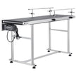 VEVOR Belt Conveyor, 59 x 15.7 inch Conveyor Table, Heavy Duty Stainless Steel Motorized Belt Conveyor for Inkjet Coding Applications Powered PVC Belt Anti-Static Adjustable Speed (Double Guardrail)