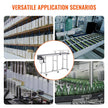 VEVOR Belt Conveyor, 71 x 7.8 inch Conveyor Table, Heavy Duty Stainless Steel Motorized Belt Conveyor for Inkjet Coding Applications Powered PVC Belt Anti-Static Adjustable Speed (Double Guardrail)