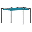 VEVOR 10'x13' Outdoor Retractable Pergola with Sun Shade Canopy Aluminum Bule