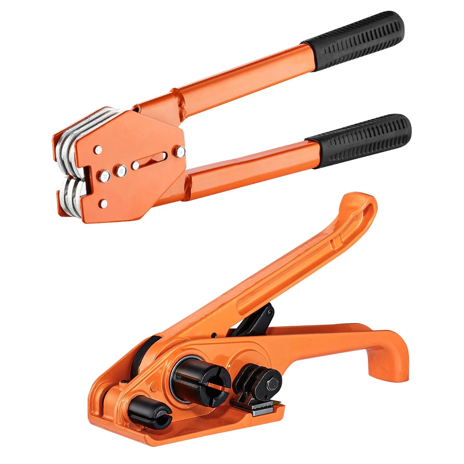 VEVOR Banding Strapping Kit with Strapping Tensioner Tool, Banding Sealer Tool, 1000 ft Length PET Band, 300 Metal Seals, Pallet Packaging Strapping Banding Kit Banding Packaging Strapping for Packing