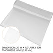 VEVOR Greenhouse Film 20 x 100 ft, Greenhouse Polyethylene Film 6 Mil Thickness, Greenhouse Plastic Greenhouse Clear Plastic Film UV Resistant, Polyethylene Film Keep Warming, Superior Strength