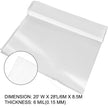 VEVOR Greenhouse Film 20 x 28 ft, Greenhouse Polyethylene Film 6 Mil Thickness, Greenhouse Plastic Greenhouse Clear Plastic Film UV Resistant, Polyethylene Film Keep Warming, Superior Strength