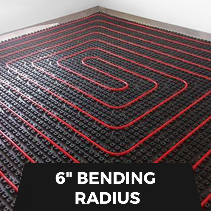 VEVOR 5/8 Inch x 500Ft PEX Tubing Oxygen Barrier O2 EVOH Pex-B Red Radiant Floor Heat Durable Plumbing Flexible for Residential Commercial Radiant Floor Heating Pex Pipe