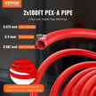 VEVOR PEX Pipe 3/4 Inch, 2 x 100 Feet Length PEX-A Flexible Pipe Tubing for Potable Water, Pex Water Lines for Hot/Cold Water & Easily Restore, Plumbing Applications with Free Cutter, Blue & Red