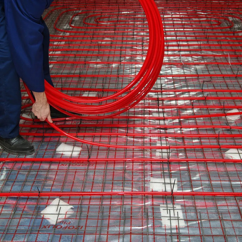 VEVOR PEX Pipe 3/4 Inch, 2 x 100 Feet Length PEX-A Flexible Pipe Tubing for Potable Water, Pex Water Lines for Hot/Cold Water & Easily Restore, Plumbing Applications with Free Cutter, Blue & Red