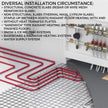VEVOR Oxygen Barrier PEX Tubing - 1/2 Inch X 900 Feet Tube Coil - EVOH PEX-B Pipe for Residential Commercial Radiant Floor Heating Pex Pipe (1/2\