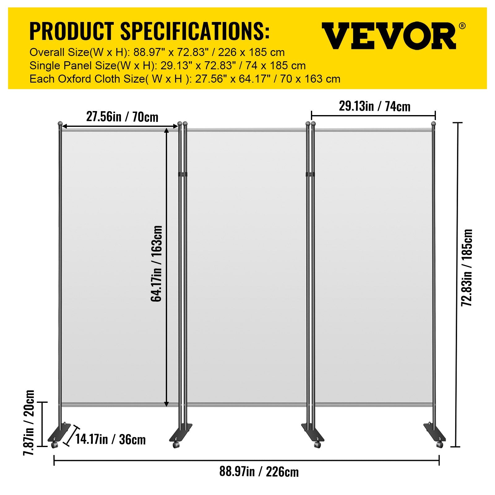 VEVOR Office Partition 89