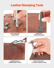 VEVOR Leather Working Tools Kit 61 PCS Engraving Punching Stamping Sewing Tools