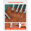 VEVOR Leather Working Tools Kit 59 PCS Engraving Punching Stamping Sewing Tools