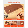 VEVOR Leather Working Tools Kit 72 PCS Engraving Punching Stamping Sewing Tools