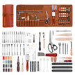 VEVOR Leather Working Tools Kit 92 PCS Engraving Punching Stamping Sewing Tools