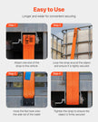 VEVOR Winch Straps Truck Straps 4 in x 30 ft with Flat Hook for Towing 10 Pack