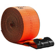 VEVOR Winch Straps Truck Straps 4 in x 30 ft with Flat Hook for Towing 10 Pack