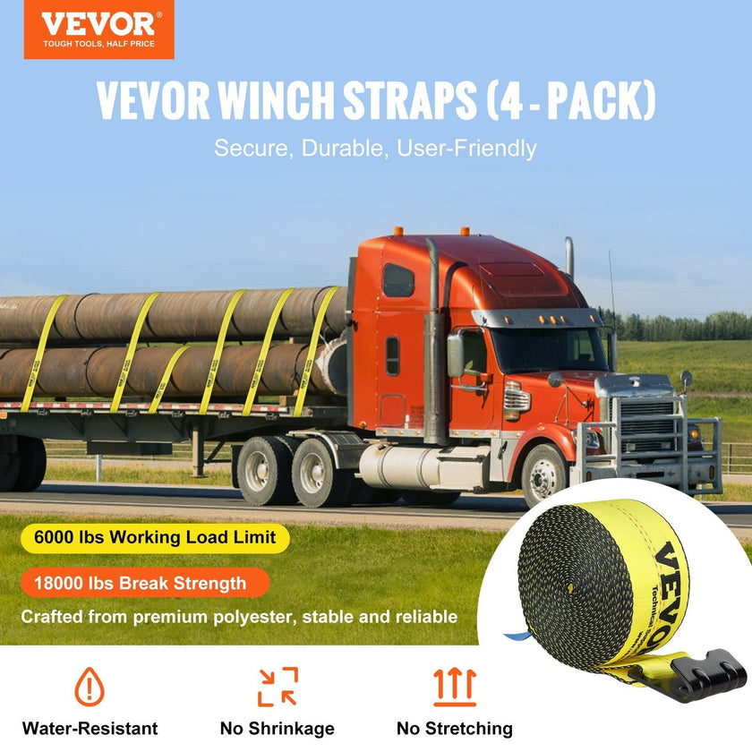 VEVOR Winch Straps, 4