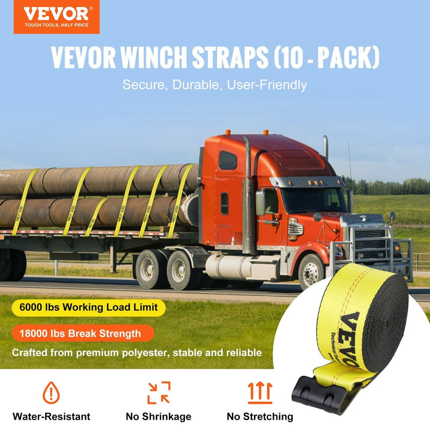 VEVOR Winch Straps, 4