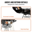 VEVOR 22 inch Kettle Charcoal Grill, Premium Kettle Grill with Wheels and Cover, Porcelain-Enameled Lid and Ash Catcher & Thermometer for BBQ, Round Barbecue Grill Outdoor Cooking, Picnic, Patio and Backyard