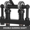 VEVOR Leather Cutting Machine Double Guiding Shaft Leather Embossing Machine with 260x120mm Upper Platen Max 10 mm Leather Die Cutter Suitable for Photo Paper PVC/EVA Sheet, Black