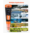 Digital 3-in-1 pH Meter with TDS & EC Tester, ATC, Waterproof Probe & Calibration Kit