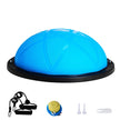VEVOR Half Exercise Ball Trainer, 23 inch Balance Ball Trainer, 660 lbs Capacity Stability Ball, Yoga Ball with Resistance Bands and Pump, Strength Fitness Ball for Home Gym, Full Body Workouts, Blue