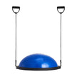 VEVOR Half Exercise Ball Trainer, 26 inch Balance Ball Trainer, 1500lbs Capacity Stability Ball, Yoga Ball with Resistance Bands & Foot Pump, Strength Fitness Ball for Home Gym Full Body Workout, Blue