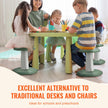 VEVOR Kids Wobble Chair Active Chair with Sponge Cushion for Age 3-7 Green