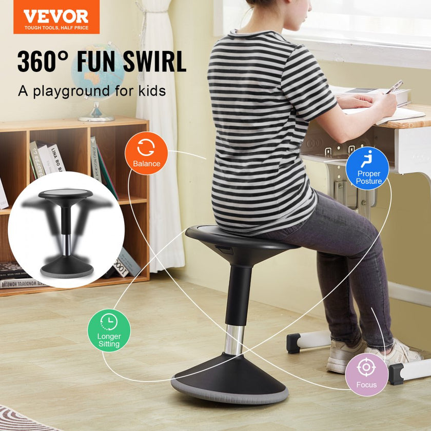 VEVOR Wobble Chair Height-Adjustable (15.7-21.7