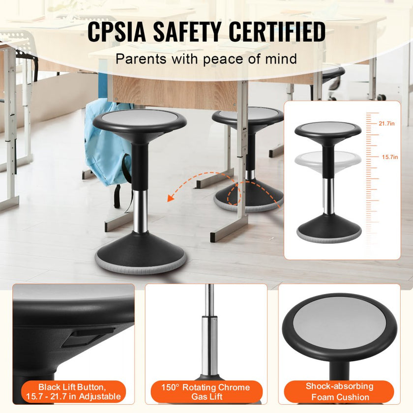 VEVOR Wobble Chair Height-Adjustable (15.7-21.7