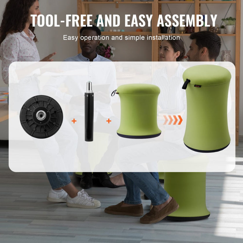 VEVOR Wobble Chair Height-Adjustable (19.3-25