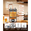 VEVOR Home Beer Brewing Machine Grain Brewing System w/ Circulating Pump 8 Gal