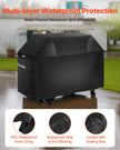VEVOR 65 inch Grill Cover Heavy Duty BBQ Gas Grill Cover Outdoor Waterproof